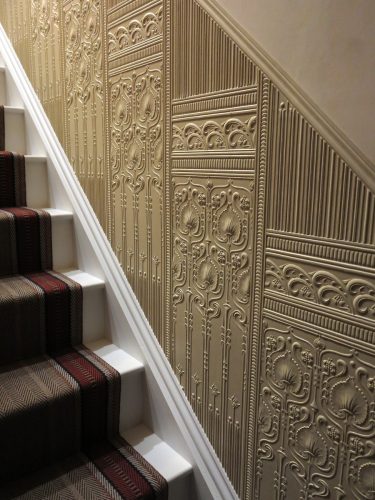 Lincrusta-rd196fr Edwardian-Dado-Staircase